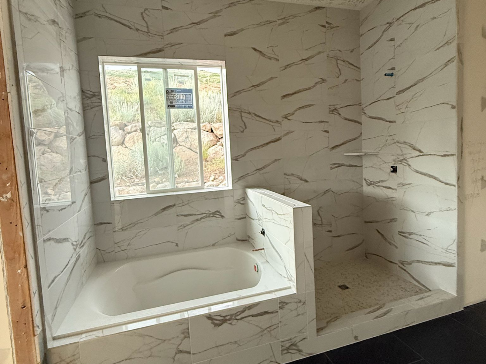 shower and bathroom